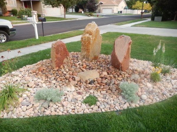 landscaping ideas with large rocks