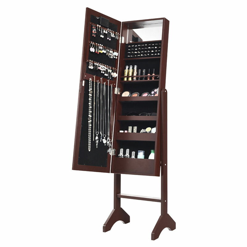 Bowen 14'' Wide Jewelry Armoire with Mirror
