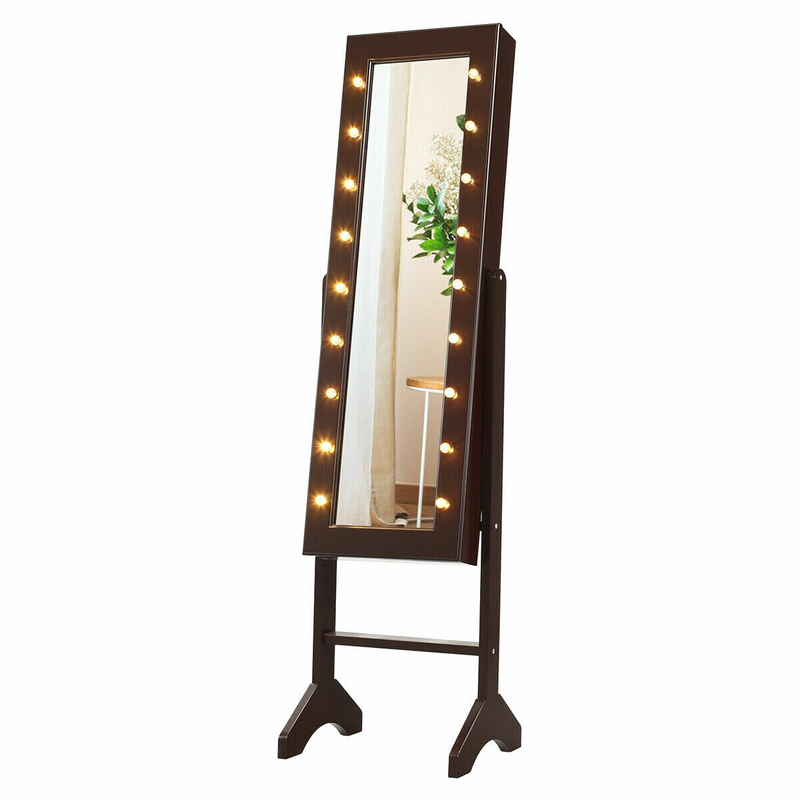 Bowen 14'' Wide Jewelry Armoire with Mirror