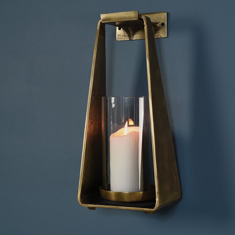 Brass Large Wall Candle Holders