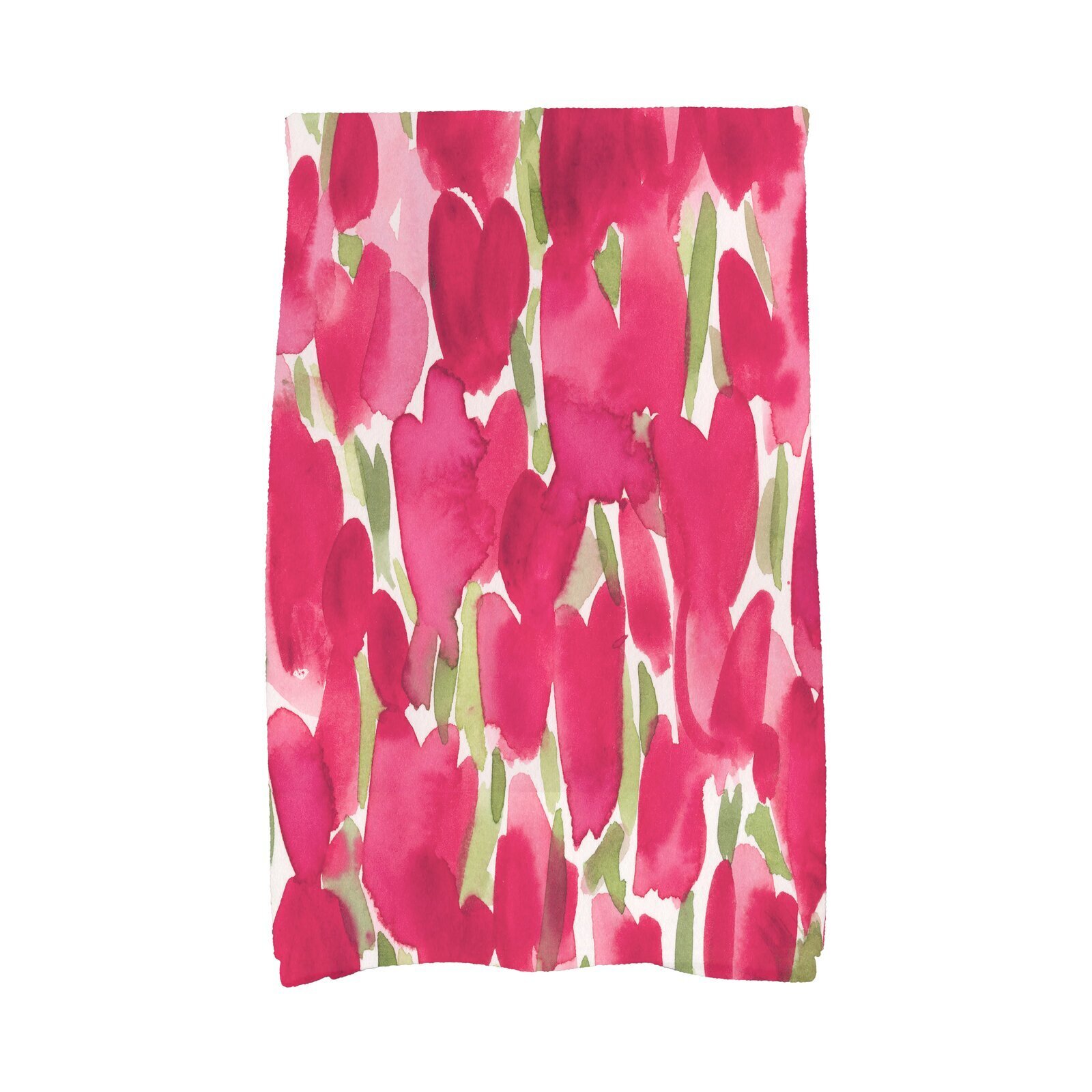 Bright and Vibrant Floral Hand Towel