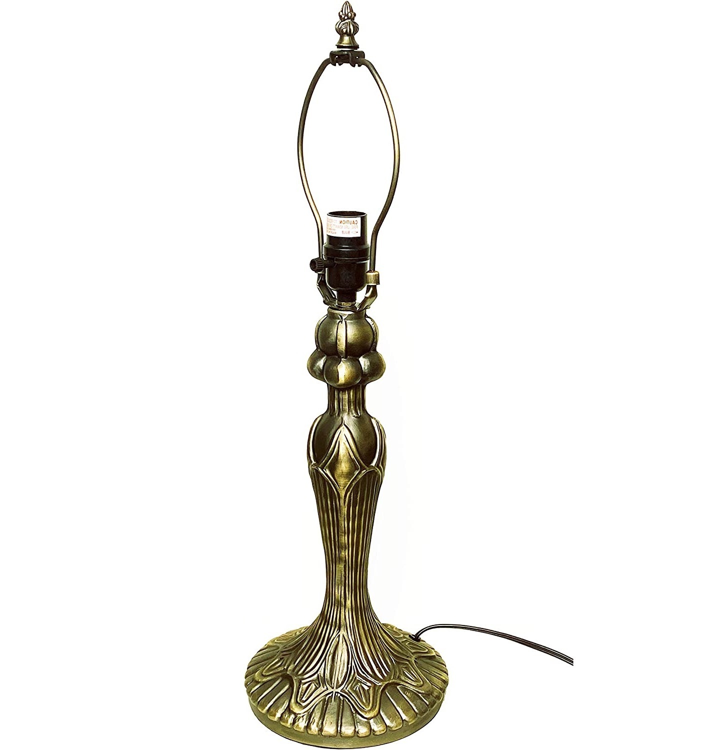 Bright Gold 23 Inch Antique Style Lamp Base