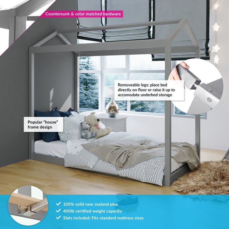 Brionna Twin Solid Wood Bed by Isabelle & Max™