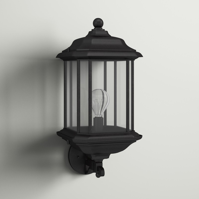 Brookland 19.25'' H Beveled Glass Outdoor Wall Lantern