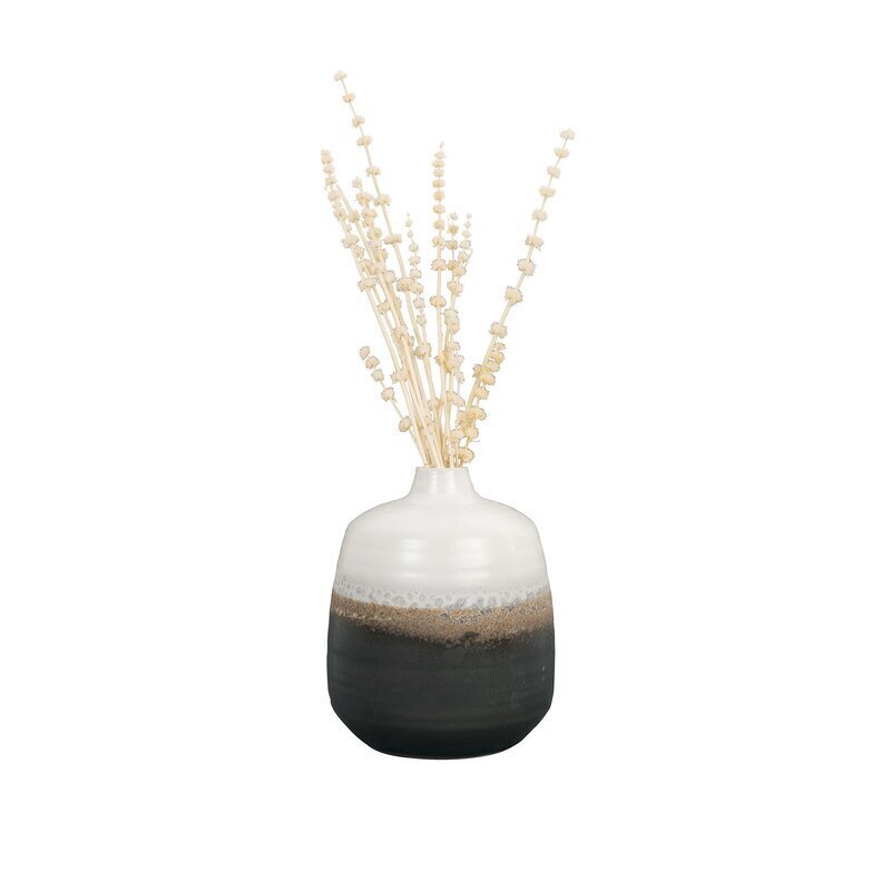 Brown Black and White Hombre Vase