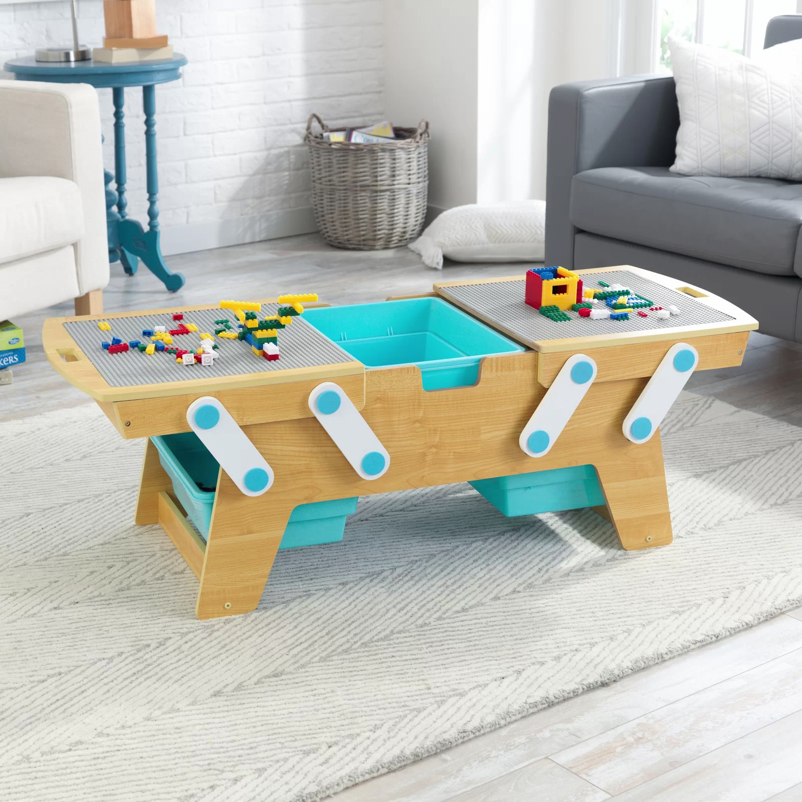 Childs Play Wood Table Top Basic Play Store and Stage 24 Width x 32 Height x 16 Depth 