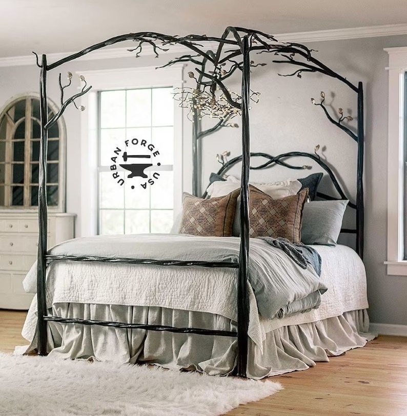 Canopy style Iron Bed