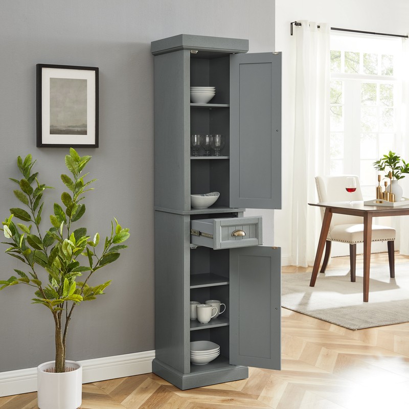 Carmel 16'' W x 72'' H x 14'' D Linen Cabinet