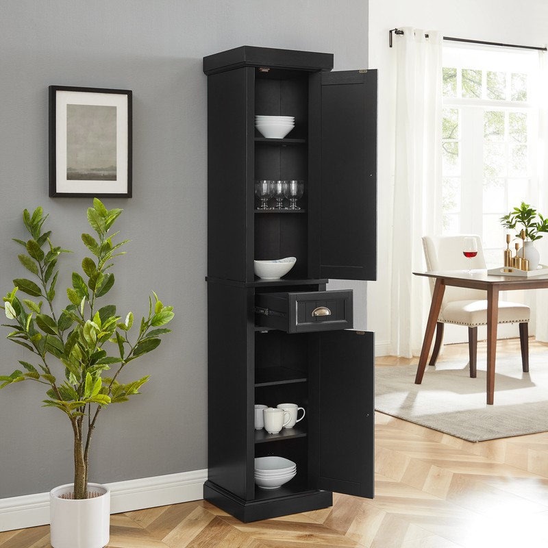 Carmel 16'' W x 72'' H x 14'' D Linen Cabinet