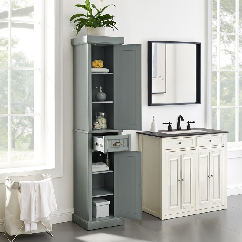 Carmel 16'' W x 72'' H x 14'' D Linen Cabinet
