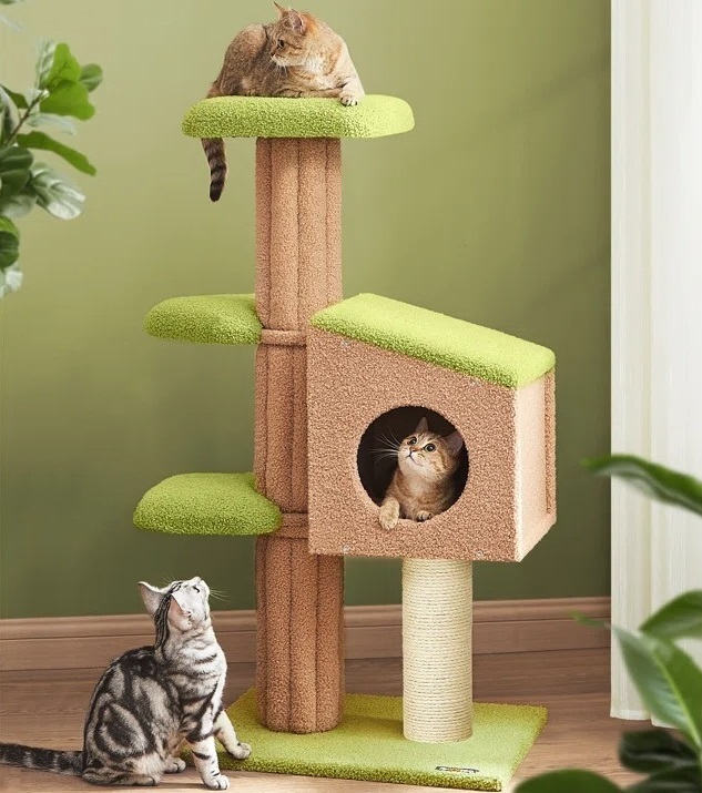 Cat Tree Condo With Natural Color Scheme