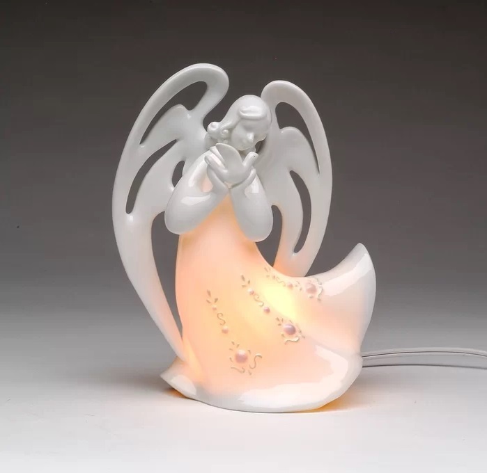 Ceramic Angel Lamp