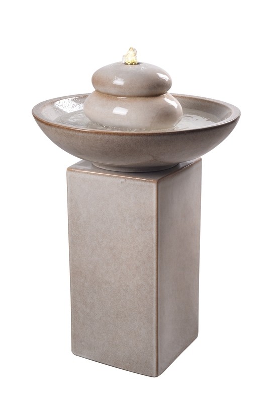 Ceramic Fountain with Light