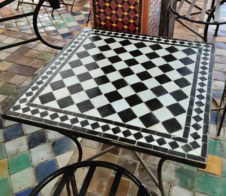 Ceramic Patio Square Table