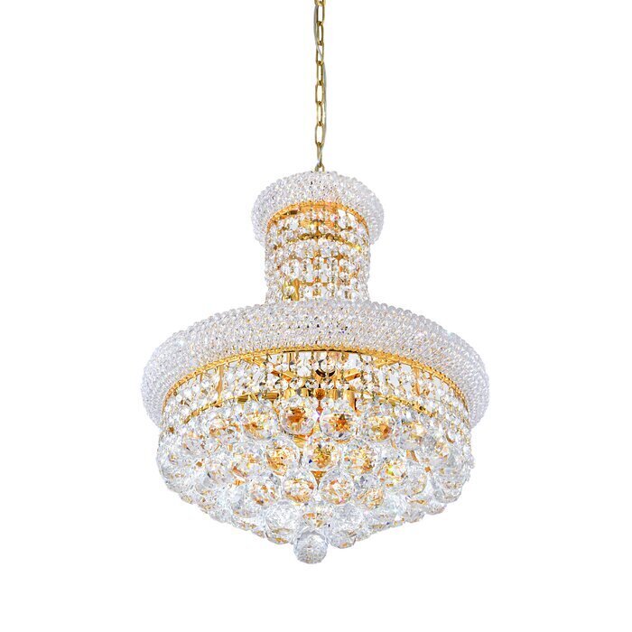 Chandelier with a Touch of Glam