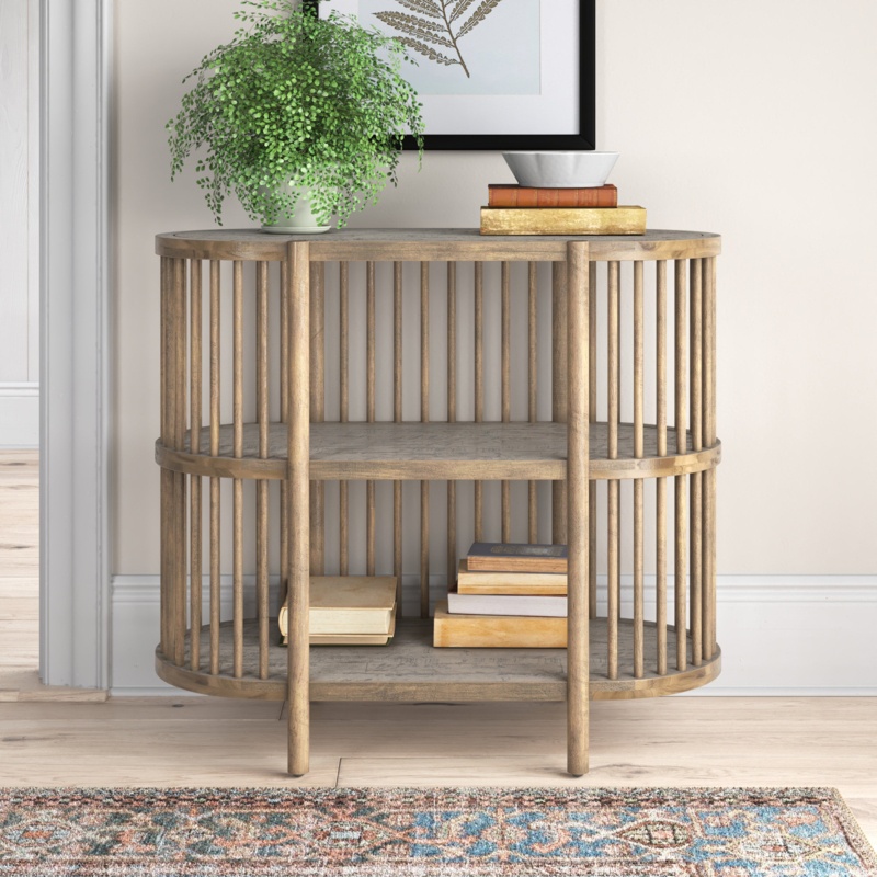 Charlestown 32'' H x 36'' W Solid Wood Standard Bookcase