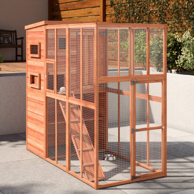 Outdoor Cat Playpen with Two Stories