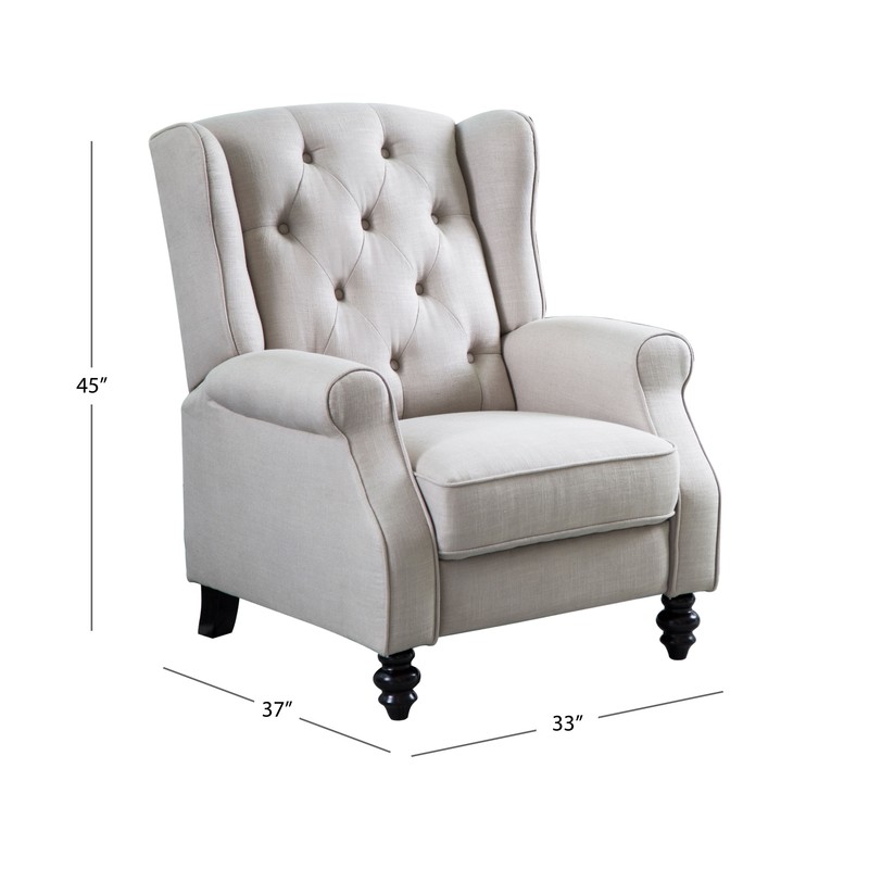 Chih Manual Wing Chair Pushback Recliner
