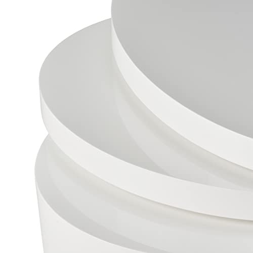 Christopher Knight Home CKH Small Oval Mod Rotatable Coffee Table, Glossy White
