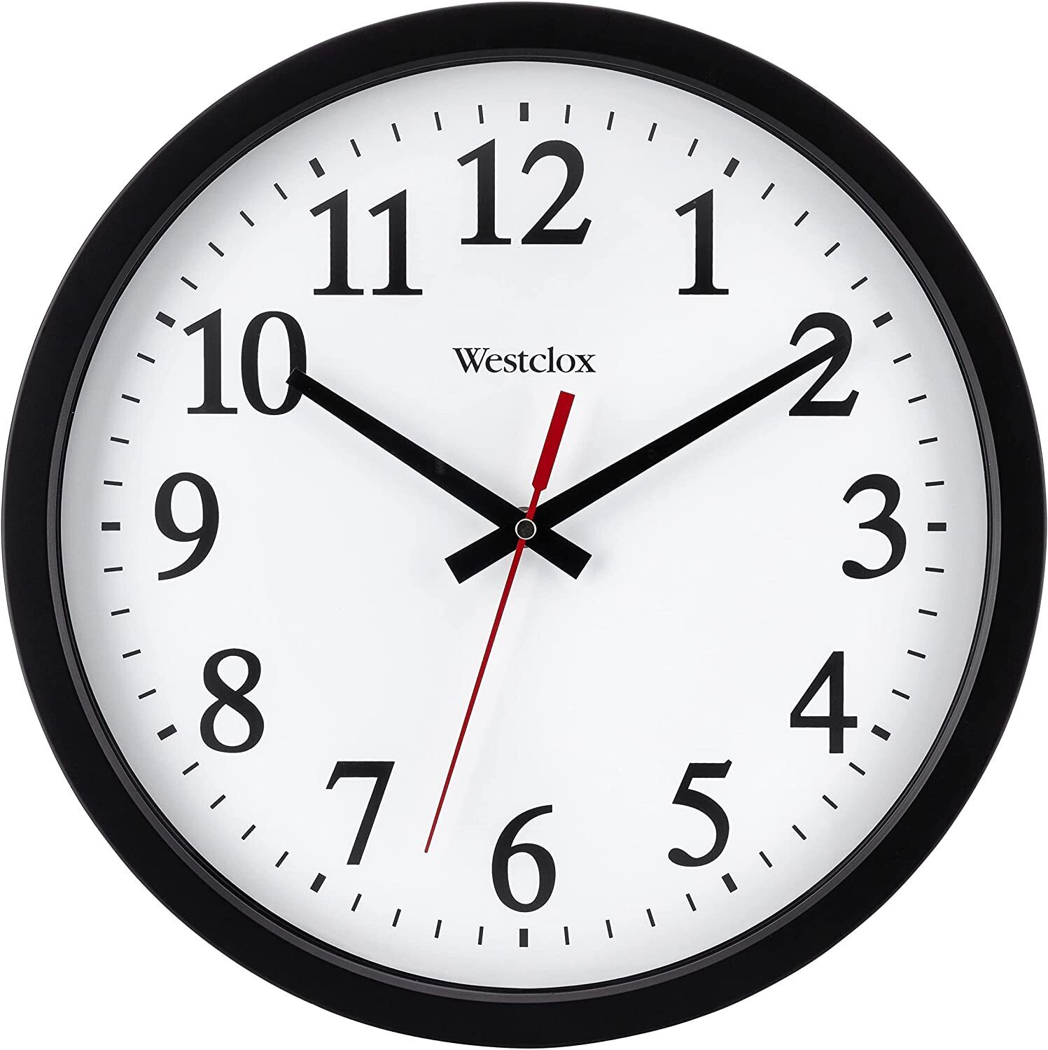 Classic Black and White Vintage Electric Analog Clock