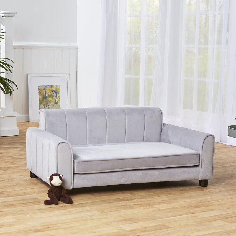 Classic Channel Tufted Couch for Medium Dogs