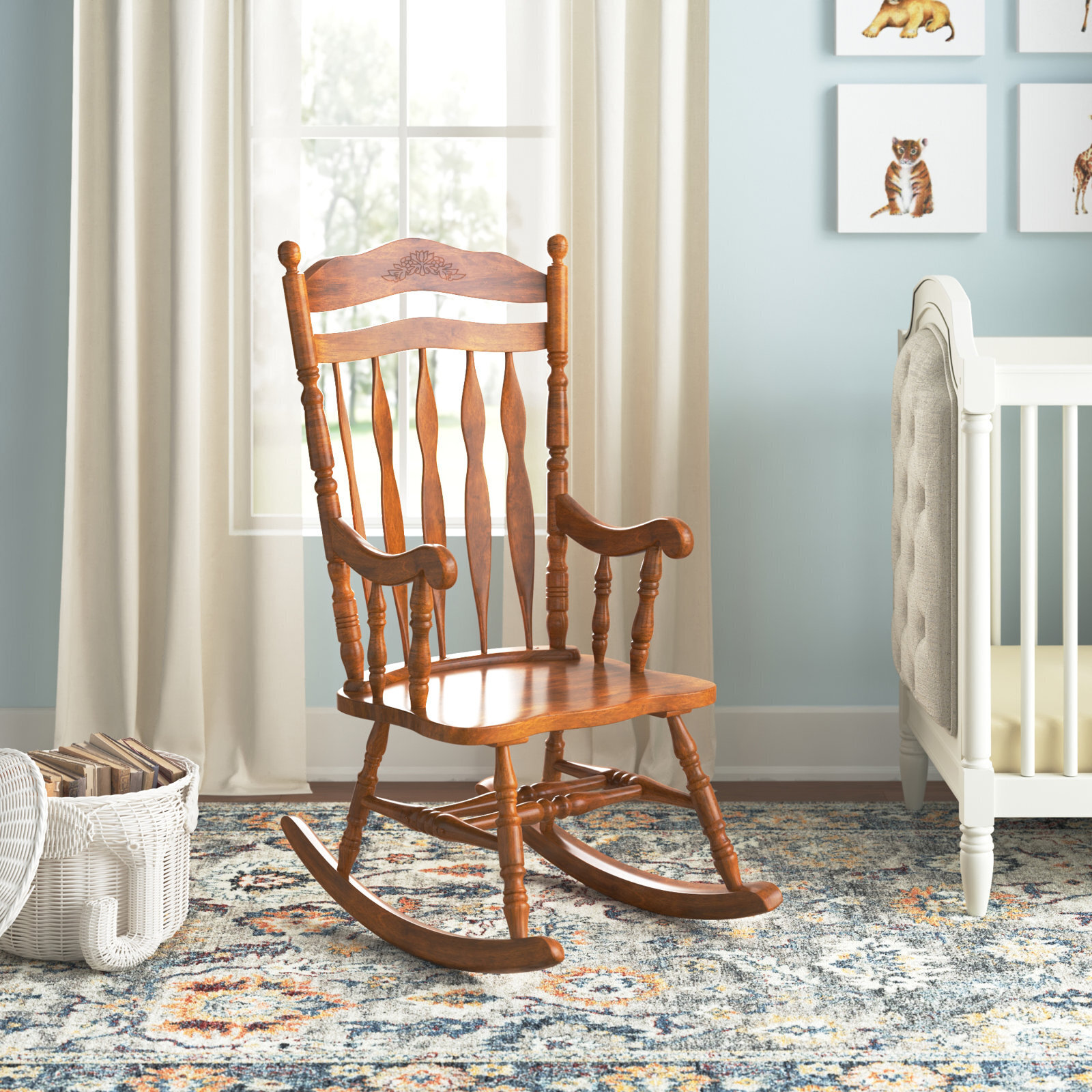 Quarter sawn oak rocking chair