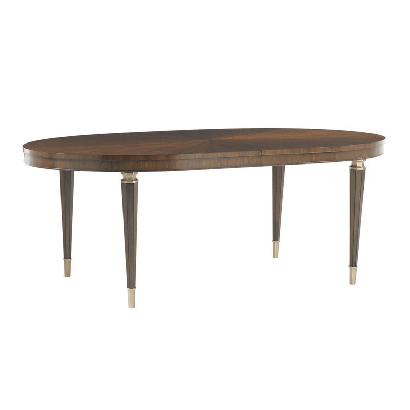 Classic Oval Extendable Dining Table for 10