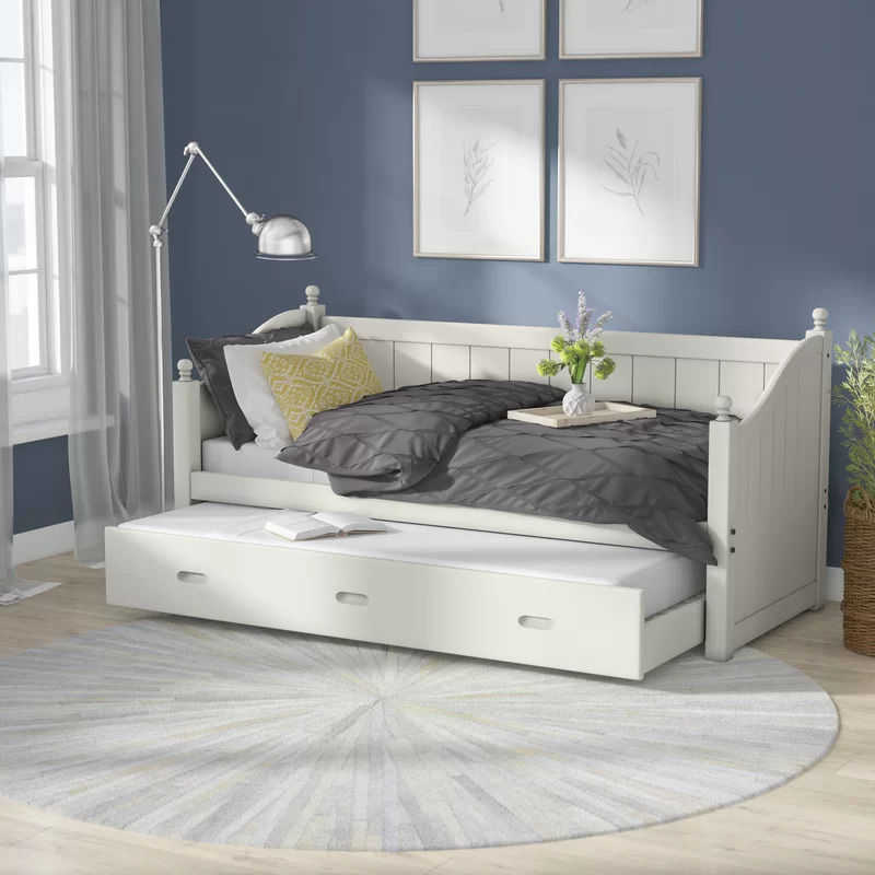Classic Solid Wood Daybed With Trundle