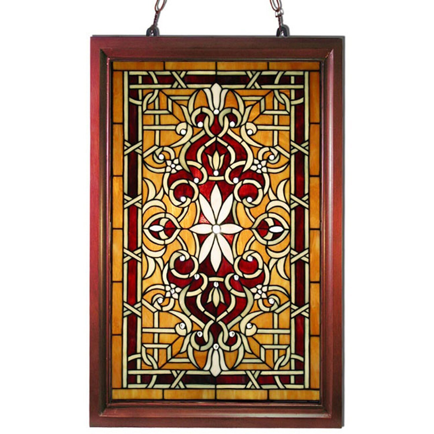 Classic Style Tiffany Stained Glass Window Panel
