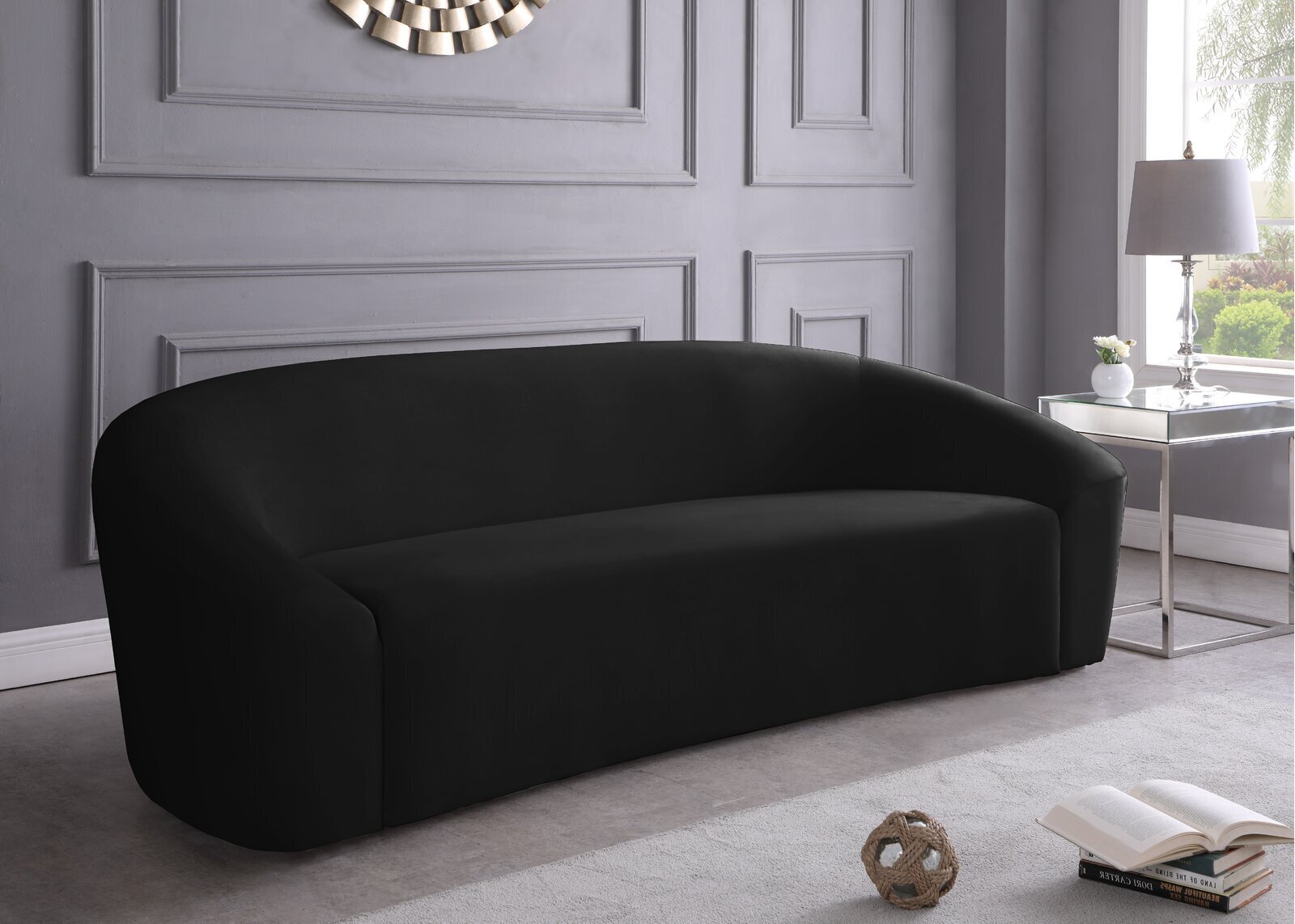 Classy Curved Foam Cushioned Couch