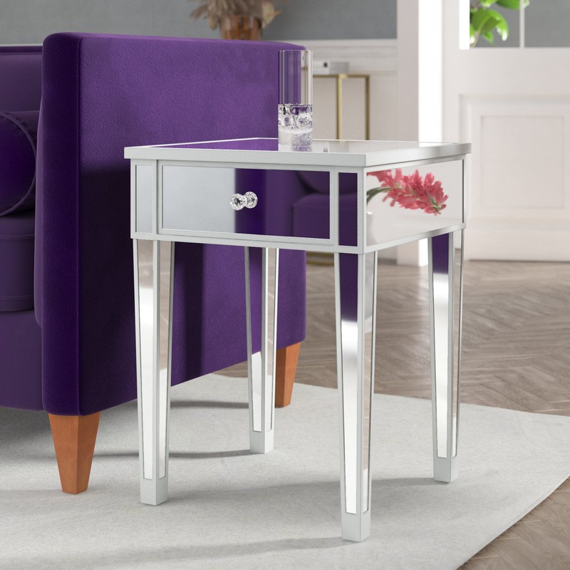 Claybrooks 24'' Tall End Table with Storage