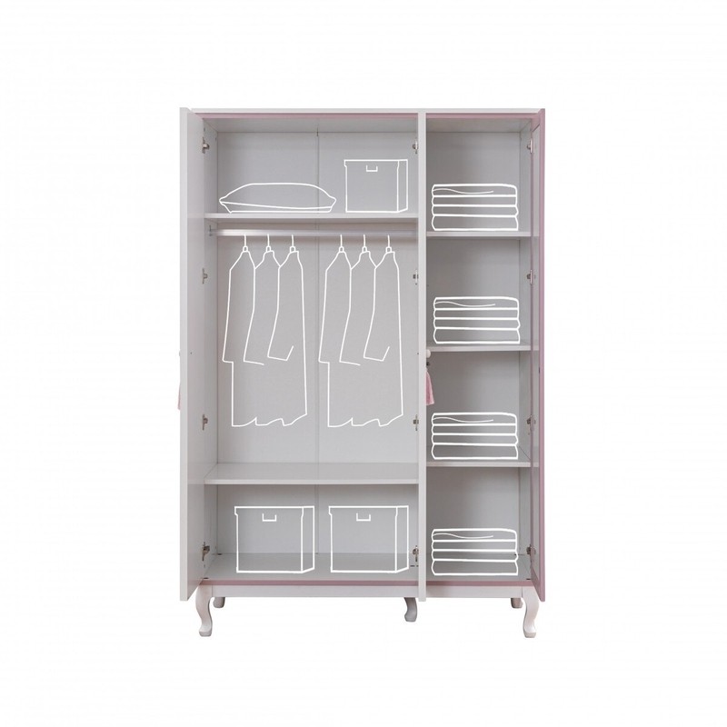 Clela 52.76'' Wide Airmoire with Mirror