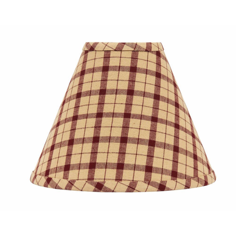Clip On Plaid Country Lamp Shade