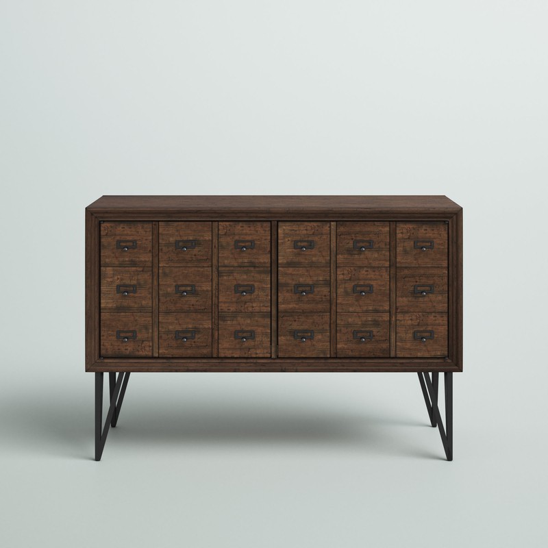 Clive 29.5'' Tall Iron 2 - Door Apothecary Accent Cabinet