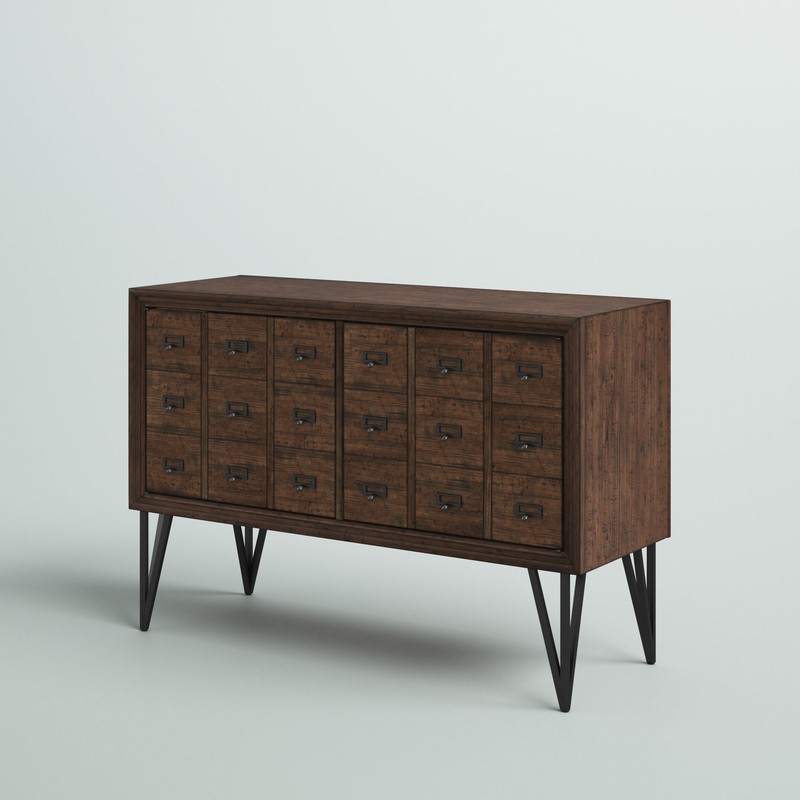 Clive 29.5'' Tall Iron 2 - Door Apothecary Accent Cabinet