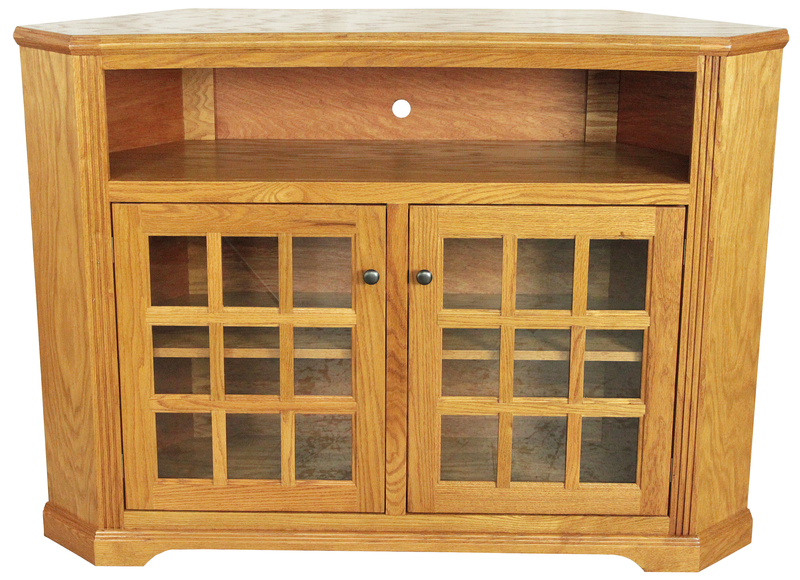 Clopton Solid Wood Corner TV Stand for TVs up to 65"