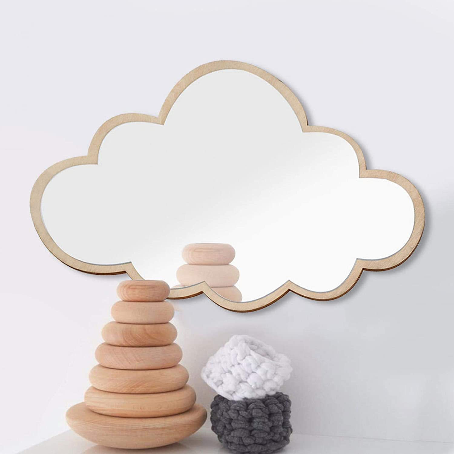 Cloud Shaped Mirror For Girls Room