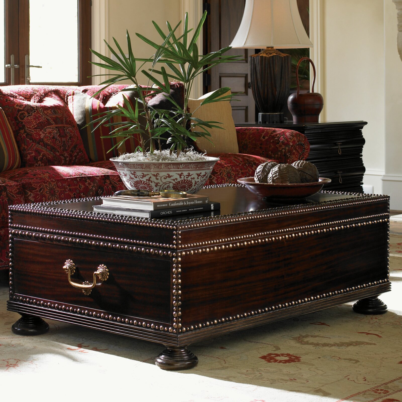 Coffee table chest with storage