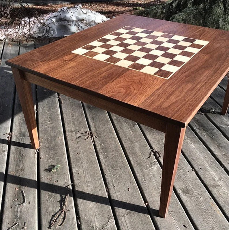 Coffee Table With Built In Chess Board
