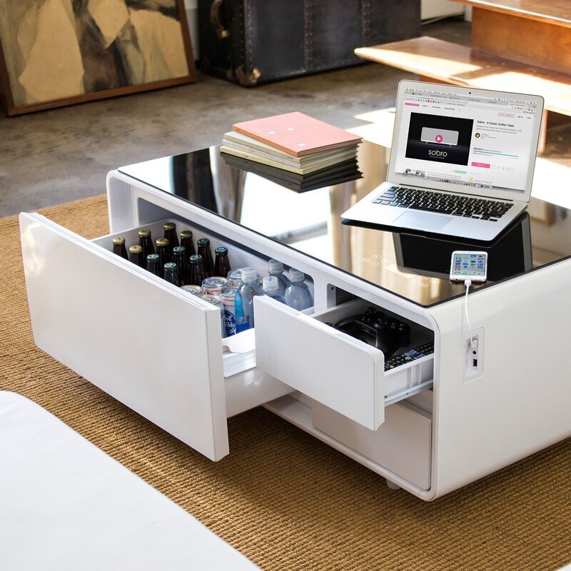 Coffee table with ultra modern features