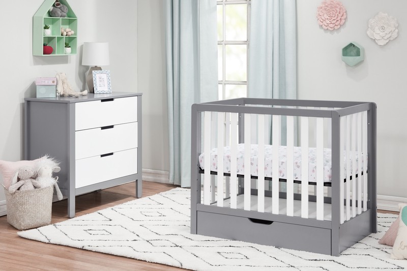 Colby 4-in-1 Mini Convertible Crib with Storage
