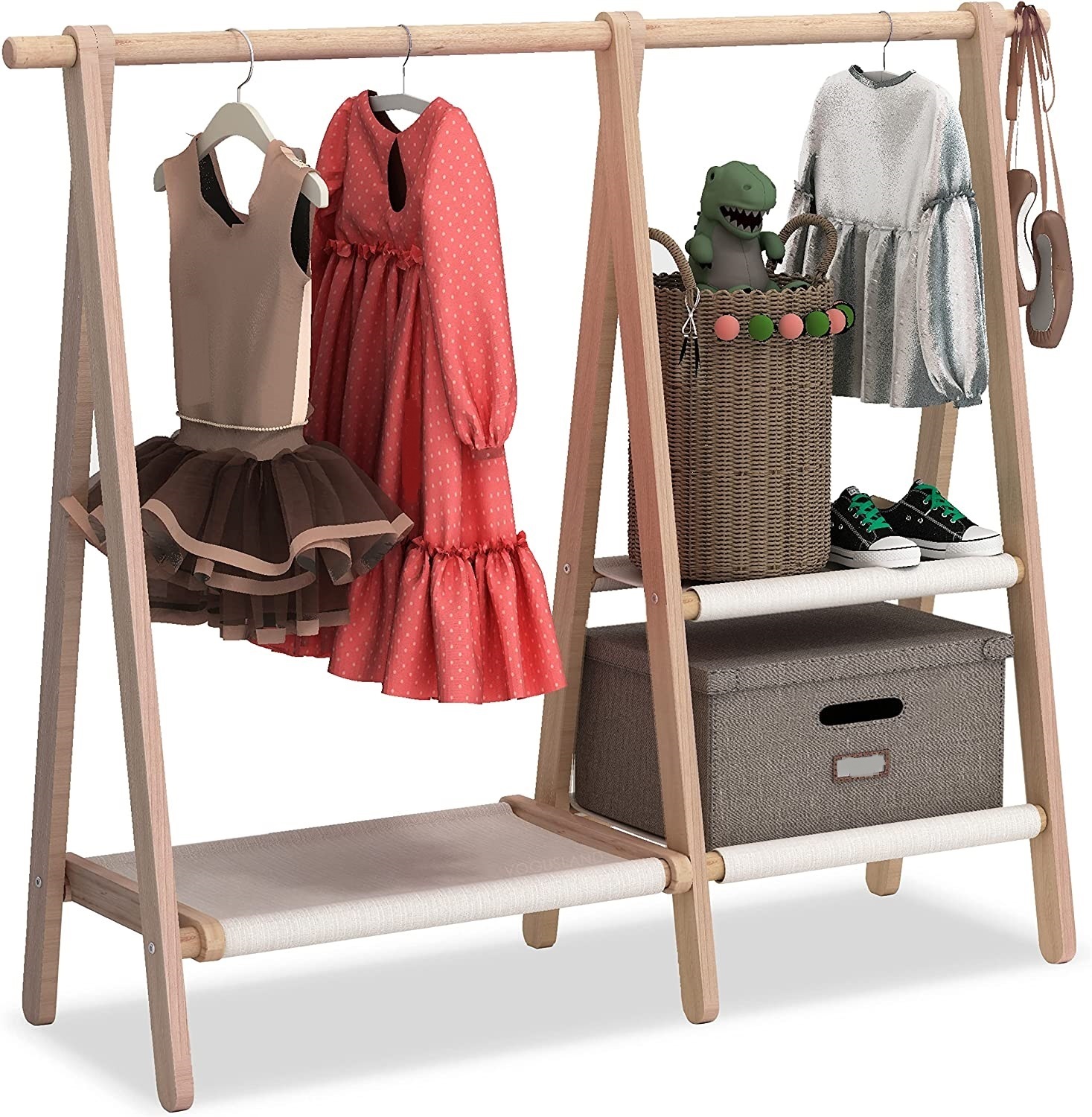 Collapsible Dress Up Storage Rack