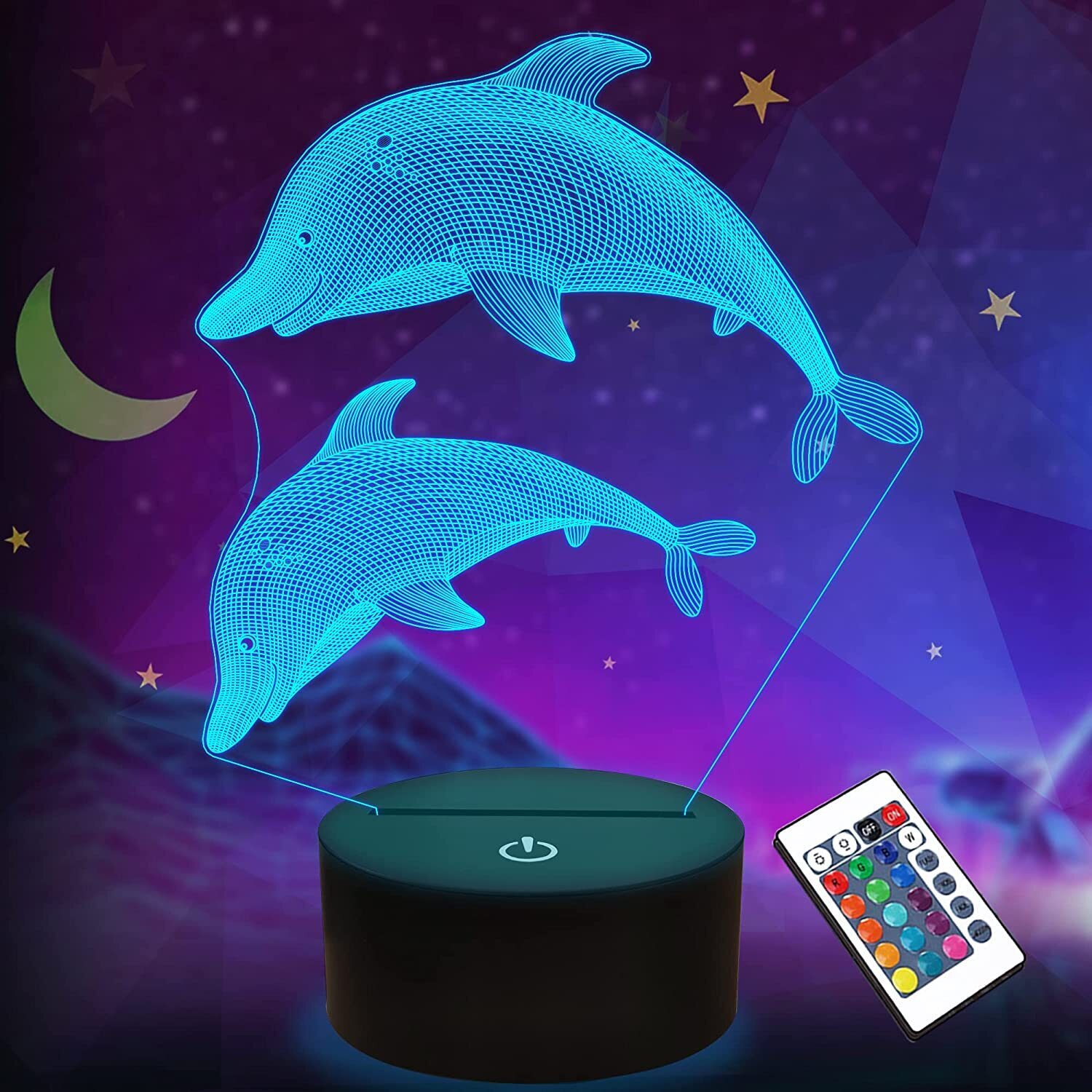 Color Changing Dolphin Night Lamp