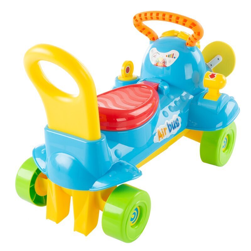 Colorful 4 Wheel Airplane Ride On Toy