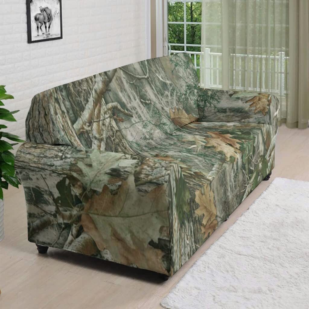 Colorful Camouflage Couch Cover