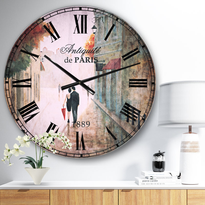Colorful French Style Wall Clock
