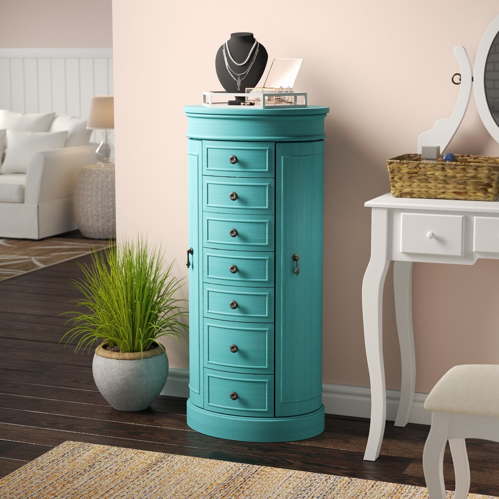 Colorful Jewelry Chest of Drawers