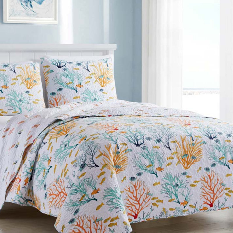 Colorful Pastel Beach Themed Bedding for Adults