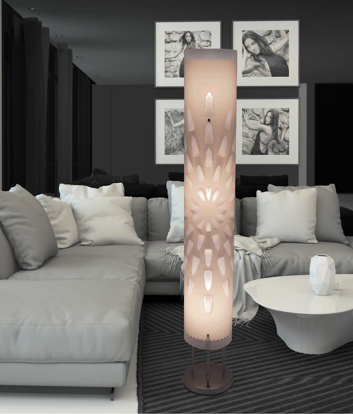 Column Floor Flower Lamp