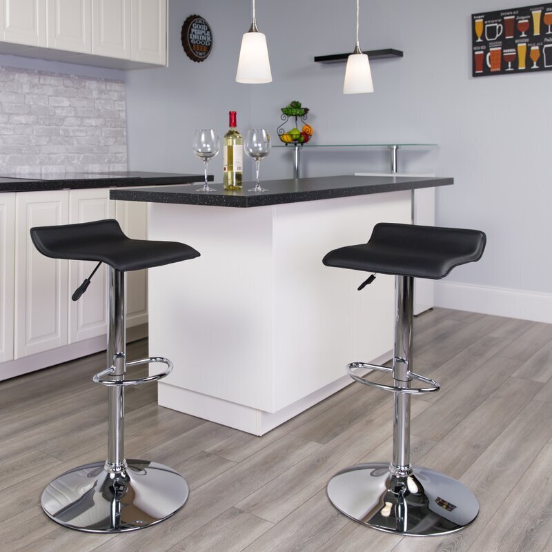 Contemporary Backless Spectator Height Bar Stools